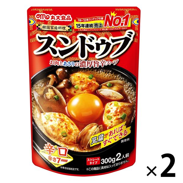 丸大食品 丸大食品 スンドゥブ 辛口 300g×2個 なべつゆ、なべスープの商品画像