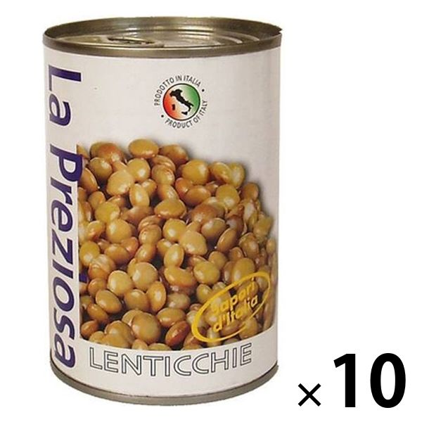 KALDI COFFEE FARM カルディコーヒーファーム ラ・プレッツィオーザ レンズ豆（レンティル）400g×10缶 缶詰の商品画像