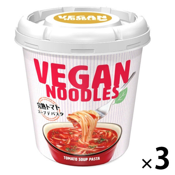 ヤマダイ ヤマダイ ヴィーガンヌードル 完熟トマト スープデパスタ 57g×3個 VEGAN NOODLES パスタの商品画像