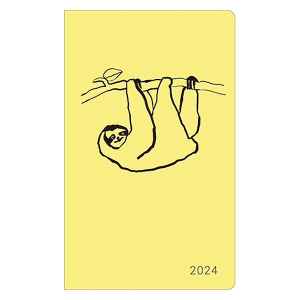 グリーティングライフ グリーティングライフ 2024年版手帳 スロージャーナル プラス ソフトカバー（イエロー）A6スリム マンスリー CD-1272-SH 手帳（文具）の商品画像