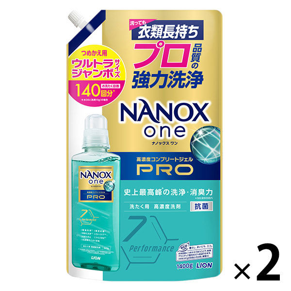 ナノックス ワン プロ [つめかえ用] パウダリーソープの香り 1400g × 2個の商品画像