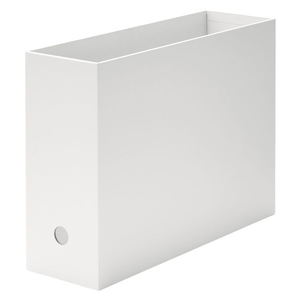 無印良品 硬質紙ファイルボックス スタンダードタイプ 通常 A4（ホワイトグレー）12709497×1個の商品画像