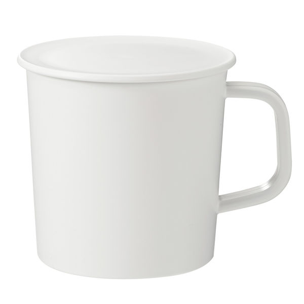 無印良品 無印良品 ポリプロピレンふた付きマグカップ 約270ml （白） 【1個】 マグカップの商品画像