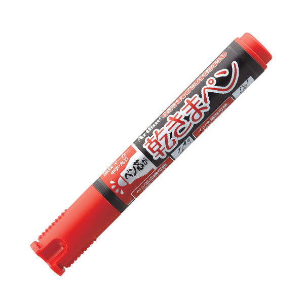 シヤチハタ シヤチハタ 乾きまペン 油性マーカー 中字・丸芯 （赤） K-177N ×5本 アートライン マーカーの商品画像