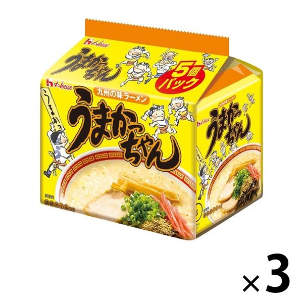 ハウス食品 うまかっちゃん （94g×5食）×3個（計15食） インスタントラーメンの商品画像