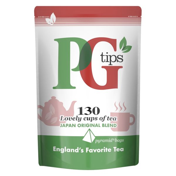 PG Tips ピラミッド型ティーバッグ紅茶 ティーバッグ 130袋 ティーバッグ紅茶の商品画像
