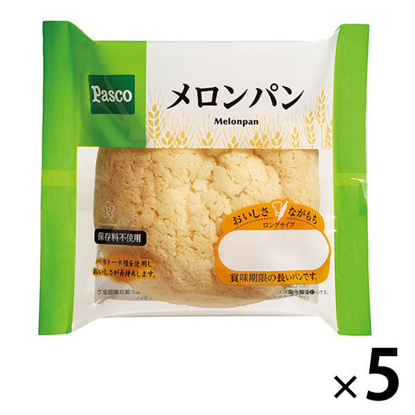 Pasco Pasco ロングライフ メロンパン×5個 パンの商品画像