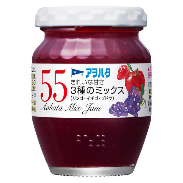 アヲハタ 55 3種のミックス（リンゴ・イチゴ・ブドウ）150g×1個の商品画像