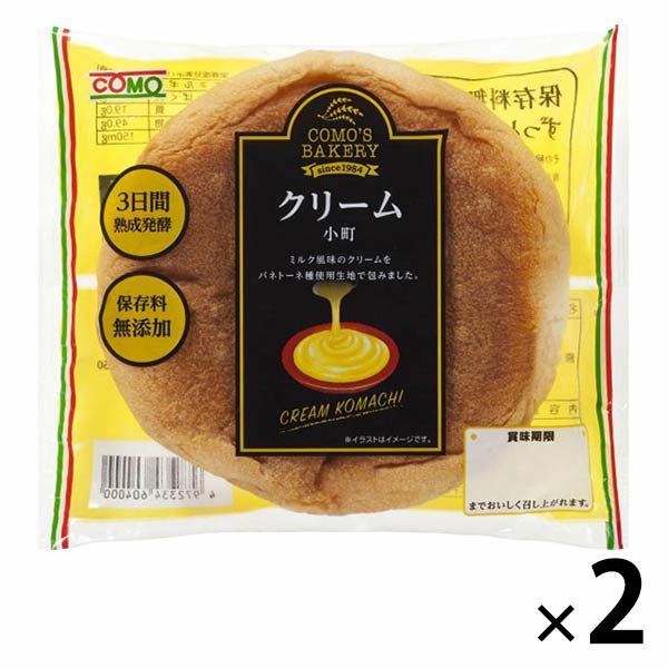 COMO コモ クリーム小町×2個 パンの商品画像