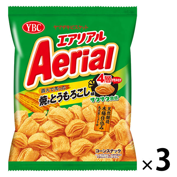 ヤマザキビスケット ヤマザキビスケット エアリアル 焼きとうもろこし味 70g×3袋 エアリアル スナック菓子の商品画像