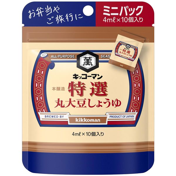 kikkoman キッコーマン 特選 丸大豆しょうゆ 40ml（4ml×10個）×6個 その他醤油の商品画像