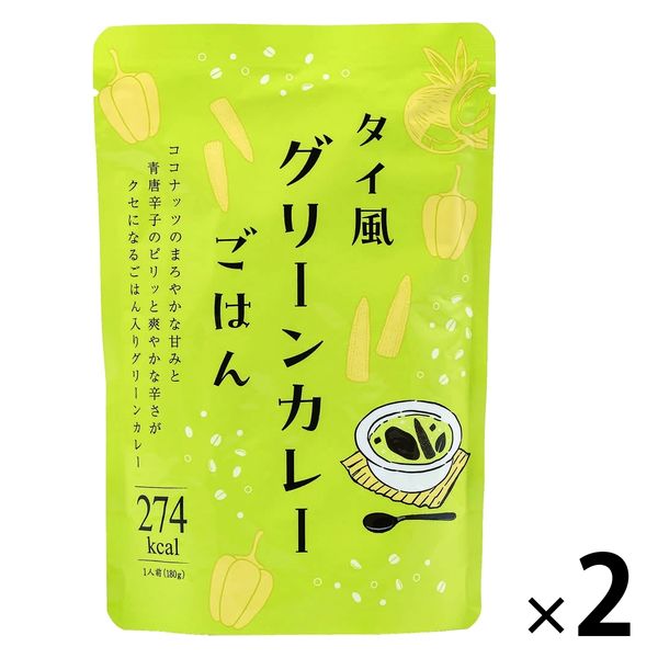 アイケイ タイ風グリーンカレーごはん 180g×2袋の商品画像