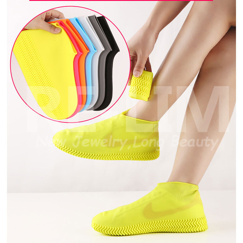 [ free shipping ] rain shoes cover lady's men's si Ricoh n shoes cover waterproof rainwear thickness . slipping 