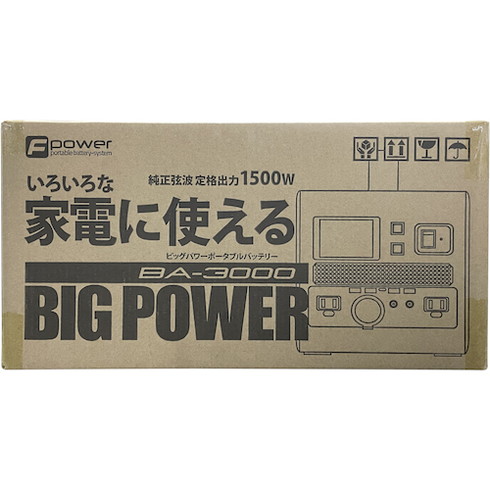  Fuji . big power portable battery 3000 BA3000 environment improvement supplies environment improvement supplies disaster prevention crime prevention supplies evacuation general merchandise payment on delivery un- possible 