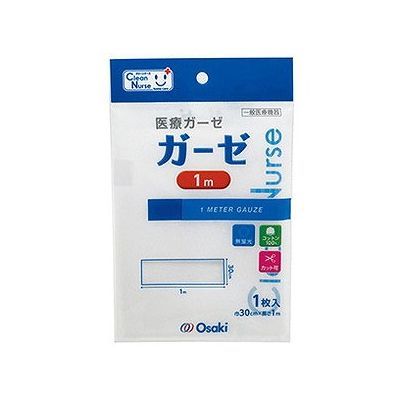 オオサキメディカル ガーゼ 1m （1枚入り、30cm×1m） 医療用ガーゼの商品画像