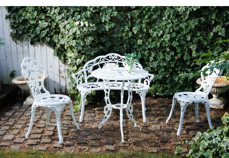  rose aluminium garden bench garden garden furniture set garden chair compact stylish antique garden table payment on delivery un- possible 