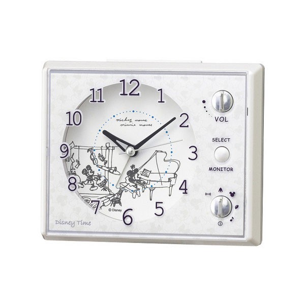 ディズニータイム 目覚まし時計 ミッキー＆ミニー FD478W｜Yahoo