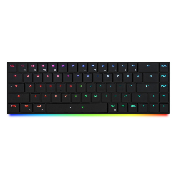 MISTEL Barocco Mistel AIRONE RGB 英語配列・タクタイル ML-MD68-U-TL/BK（ブラック） BAROCCO キーボード本体の商品画像