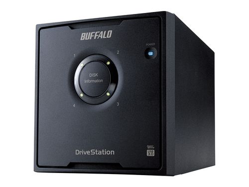 バッファロー HD-QH12TU3/R5［HD-QHU3/R5シリーズ ドライブステーション RAID 5対応 USB3.0用 外付けHDD 4ドライブモデル 12TB］ HDD、ハードディスクドライブの商品画像