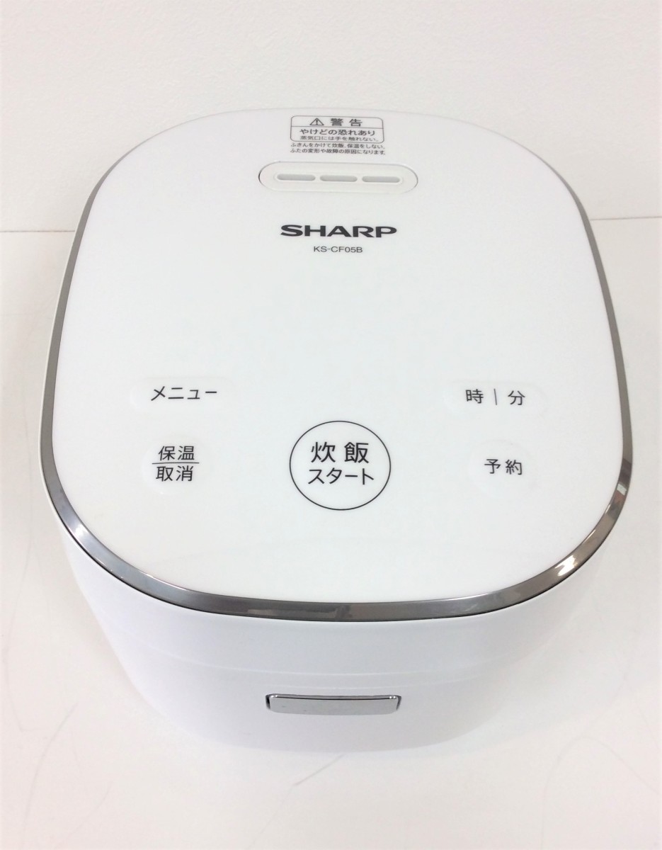SHARP ジャー炊飯器 KS-CF05B-W (ホワイト系) 炊飯器本体 - 最 SHARP ジャー炊飯器 KS-CF05B-W (ホワイト系) 炊飯器本体 - 最