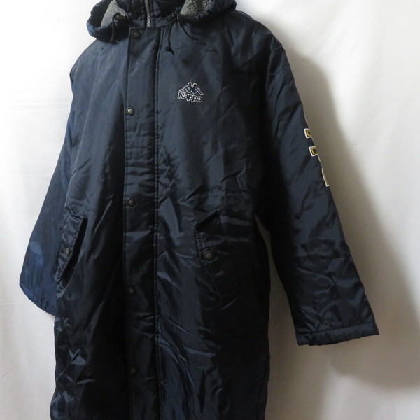  old clothes men's M KAPPA/ Kappa reverse side nappy semi-long coat bench coat protection against cold sport casual navy 