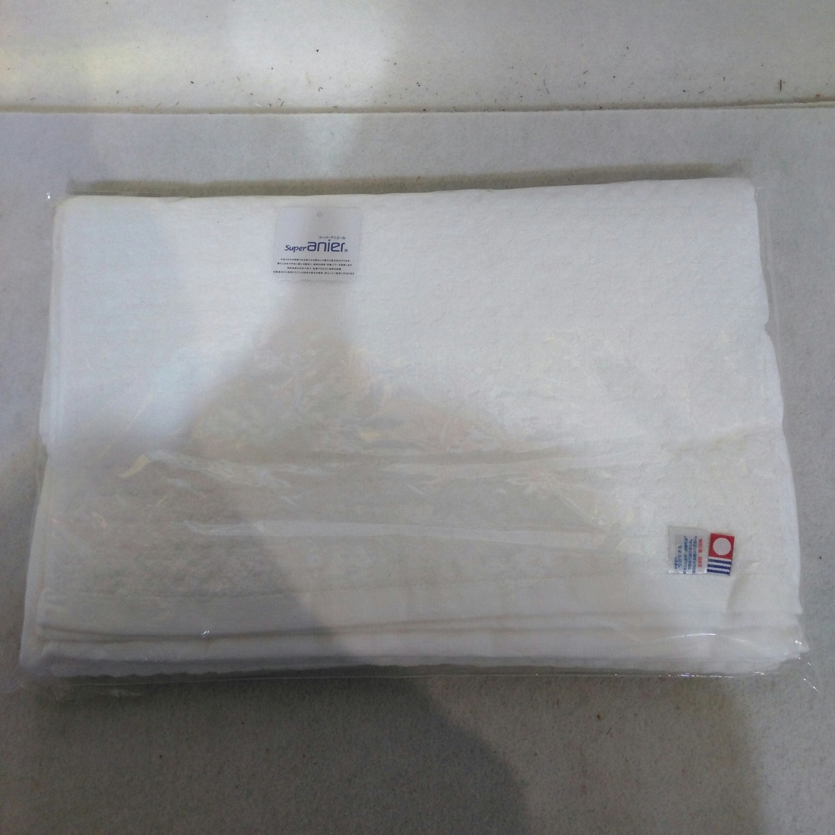[ unused goods ] higashi . now . waffle face towel (anie-ru processing )4 sheets entering KU-248 white 