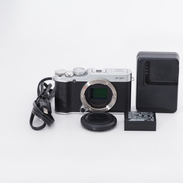 FUJIFILM Fuji пленка беззеркальный однообъективный зеркальный камера X-M1 корпус серебряный #12218