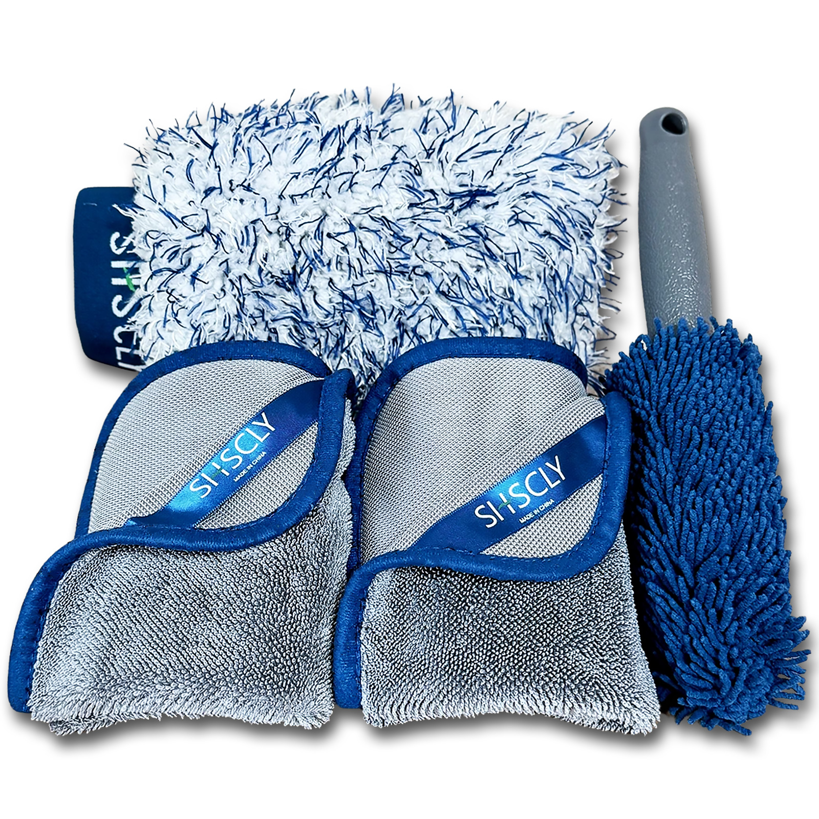 SHSCLYsiskre- car wash set .. up for microfibre car wash towel wheel for car wash brush car wash mito( car wash towel 2 sheets brush 1 pcs mito1 sheets total 4 point set )