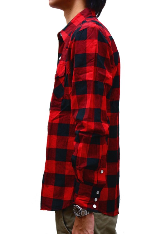 レッドウッドオリジナル REDWOOD / ブロックチェック 長袖シャツ BLOCK