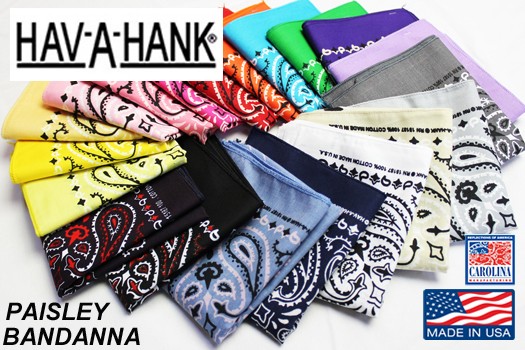  - ba рукоятка kHAV-A-HANK / MADE IN U.S.A.peiz Lee бандана PAISLEY BANDANNA (54cm×54cm) [12 листов до почтовая доставка отправка соответствует ]