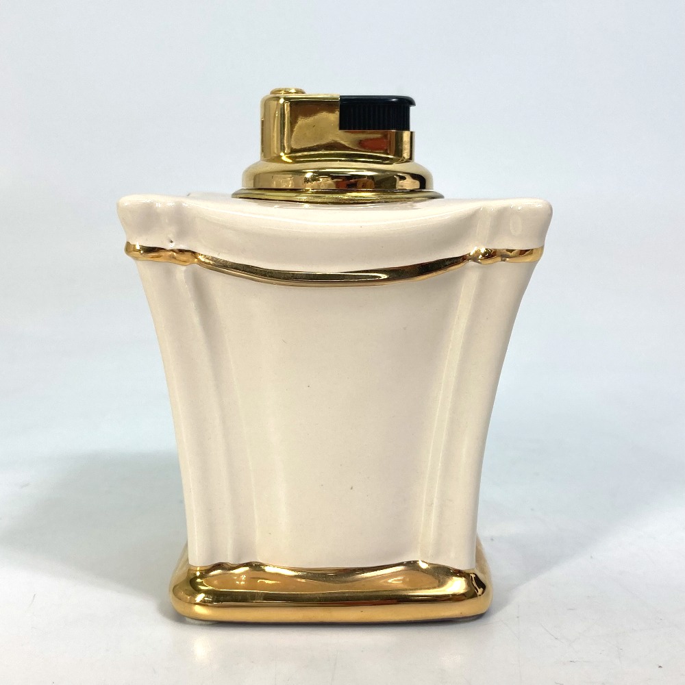 VERSACE Versace interior ahuramete.-sa desk lighter lighter ceramics Gold unisex [ used ]