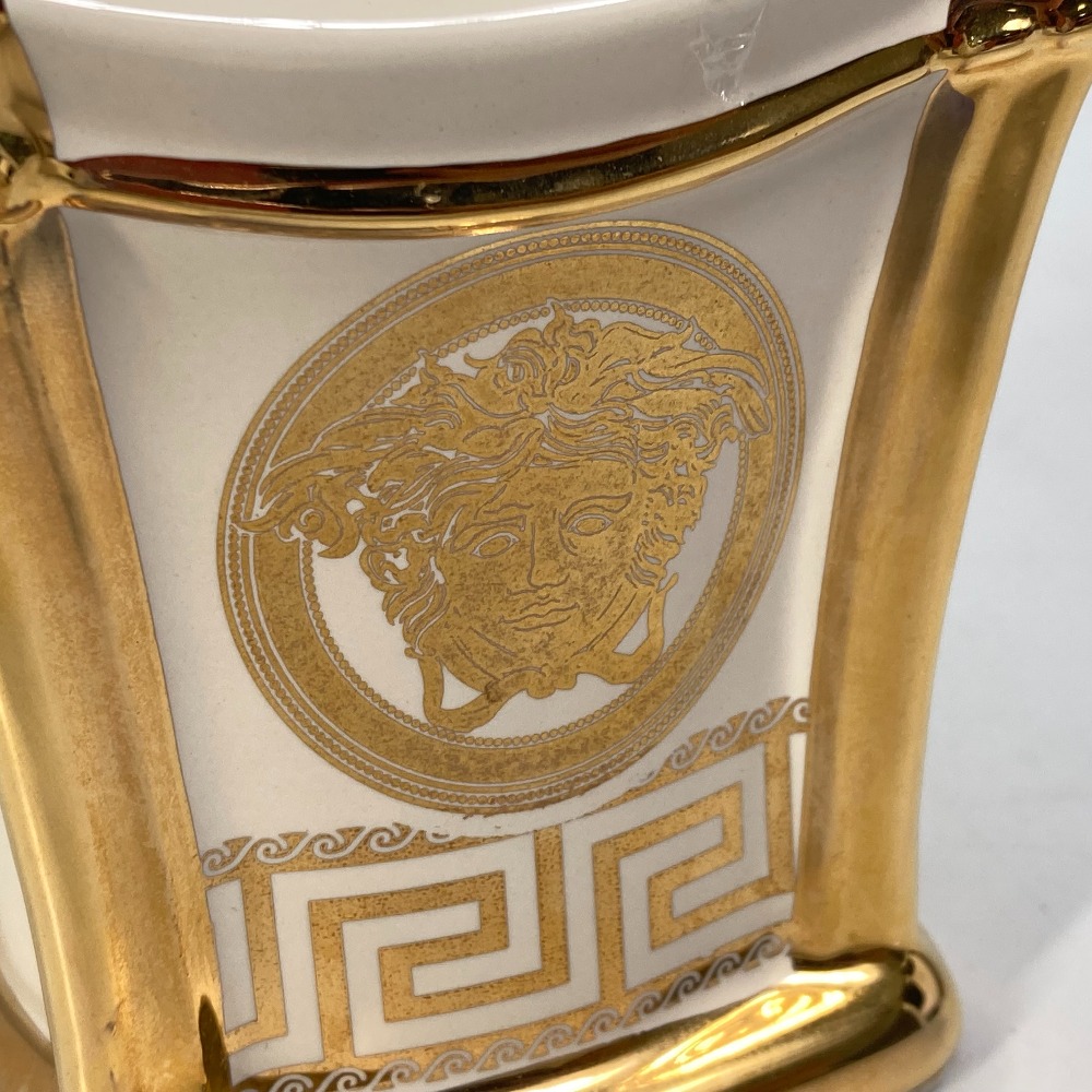 VERSACE Versace interior ahuramete.-sa desk lighter lighter ceramics Gold unisex [ used ]