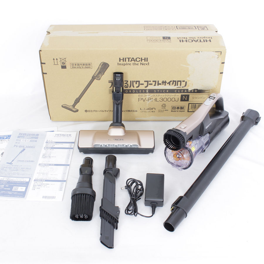 日立 HITACHI 掃除機 コードレス PV-BHL3000J 緑LED BT良品 日立 HITACHI 掃除機 コードレス PV-BHL3000J 緑LED BT良品