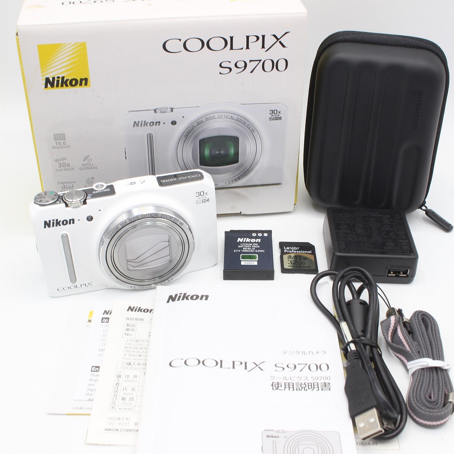ニコン クールピクス COOLPIX S9700（エレガントホワイト） コンパクト
