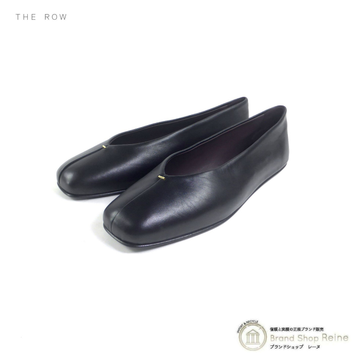  The * low (The Row) Eva Slipperi-ruba Rely na балет плоская обувь low каблук обувь #38 F1281N60 черный ( новый товар )