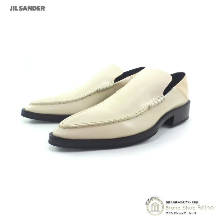 Jil Sander (JIL SANDER) Flat мокасины кожа po Inte dotu Loafer J15WR0014 Naturale обувь #38( новый товар )
