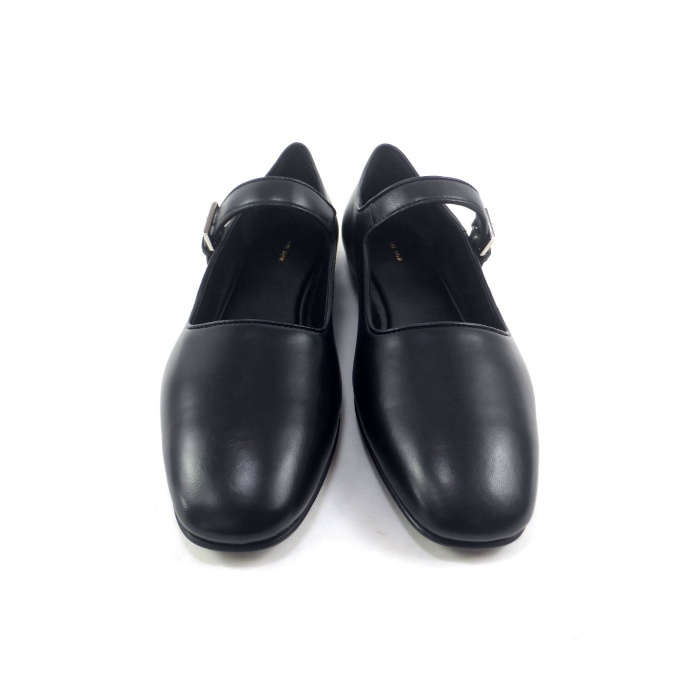  The * low (The Row) Ava кожа плоская обувь low каблук туфли-лодочки обувь F1003 черный #37( новый товар )