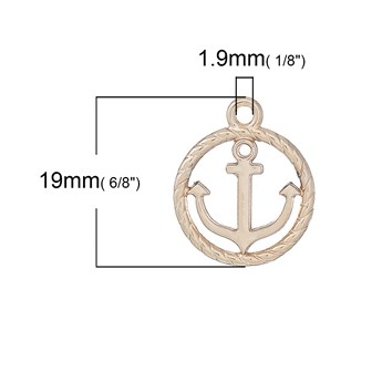 TT- metal очарование 1 шт кальмар li type ( rose Gold цвет ). плавучий якорь аксессуары очарование детали 19mm×16mm
