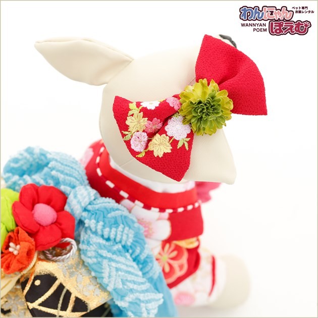 犬の着物レンタル 小型犬 女の子 kssr-003 ペット衣装 振袖 往復送料