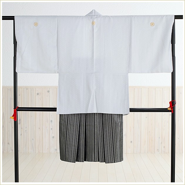  церемония окончания hakama в аренду мужчина свадьба mo032. есть hakama перо тканый hakama [ стильный серый × чёрный серебряный . hakama ] полный комплект 