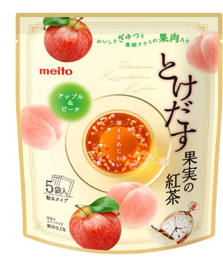 名糖産業 名糖産業 とけだす果実の紅茶 アップル＆ピーチ 粉末 5袋 ×3セット 粉末、インスタント紅茶の商品画像