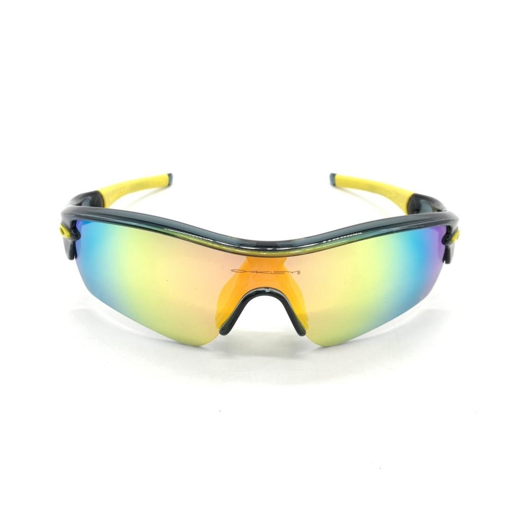 [ прекрасный товар ]Oakley Oacley спортивные солнцезащитные очки желтый 09-686J 136 Radar Cross & кейс & изменение линзы 4 листов есть Golf 