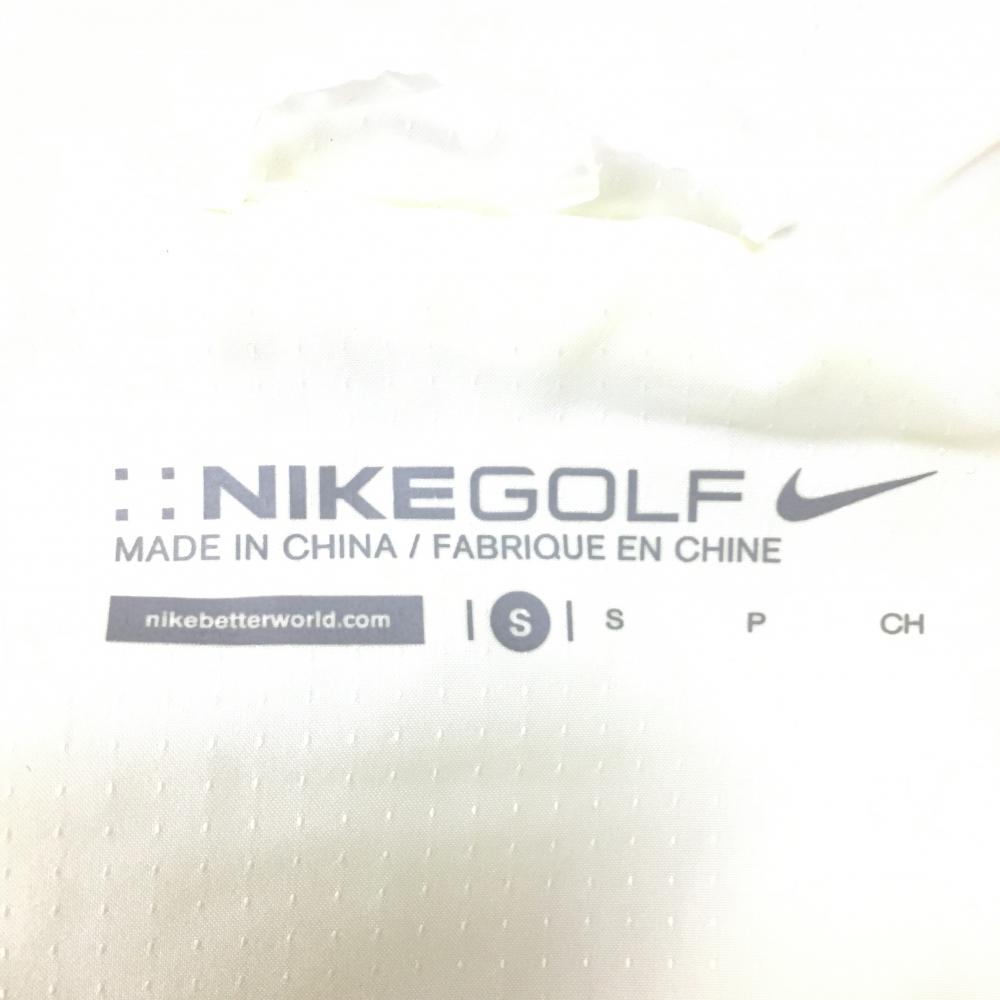  Nike Golf 2WAY blouson white × yellow sleeve demountable hood storage possible lining mesh lady's S Golf wear NIKE|25%OFF price 