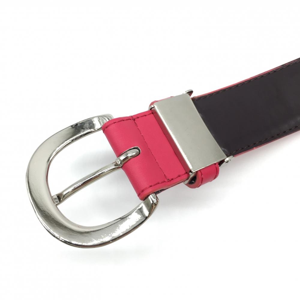  Munsingwear wear belt pink × white Logo pattern lady's Golf wear Munsingwear|20%OFF price 