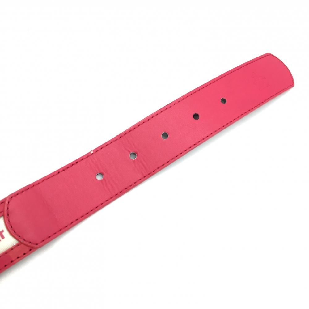  Munsingwear wear belt pink × white Logo pattern lady's Golf wear Munsingwear|20%OFF price 