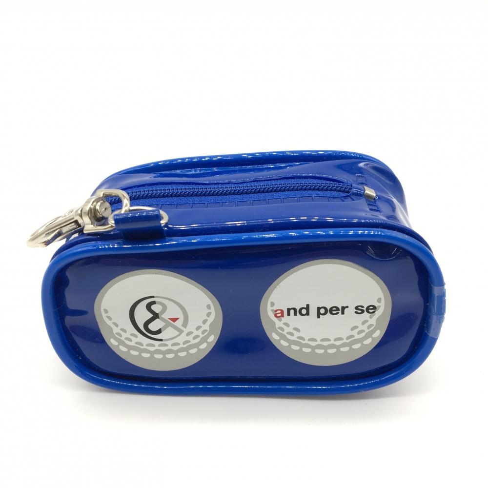 [ super-beauty goods ] Anne Pas . ball pouch blue × white ball case Golf and per se|30%OFF price 