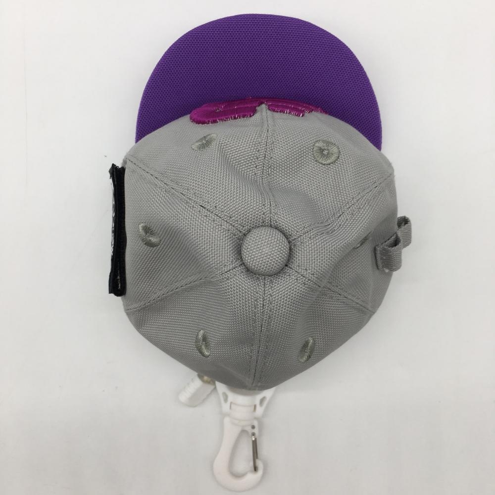 [ super-beauty goods ] New balance golf ball case light gray × purple cap type tea installation possible kalabina attaching Golf New Balance