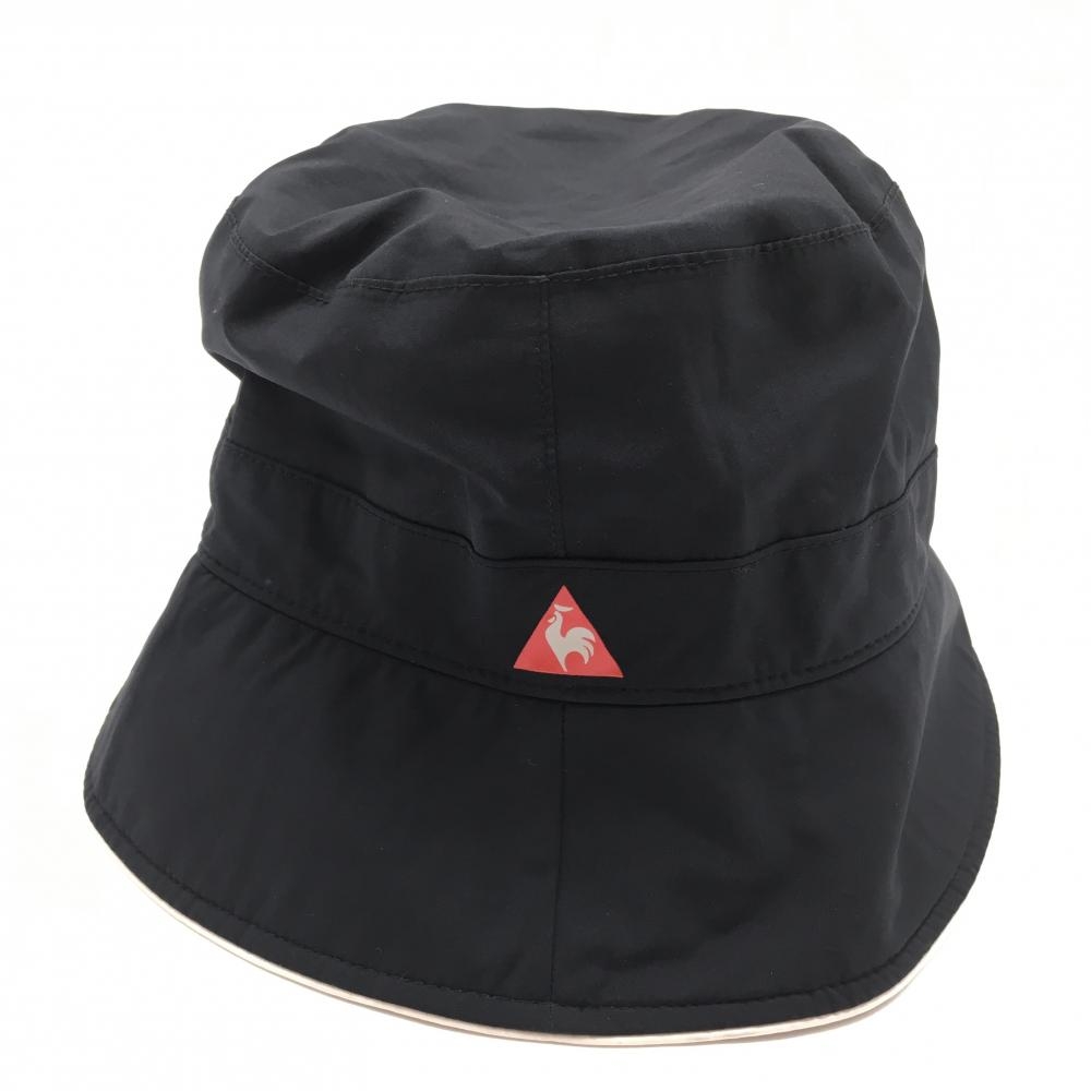  Le Coq hat black Logo print FREE Golf wear le coq sportif( beautiful goods )|15%OFF price 