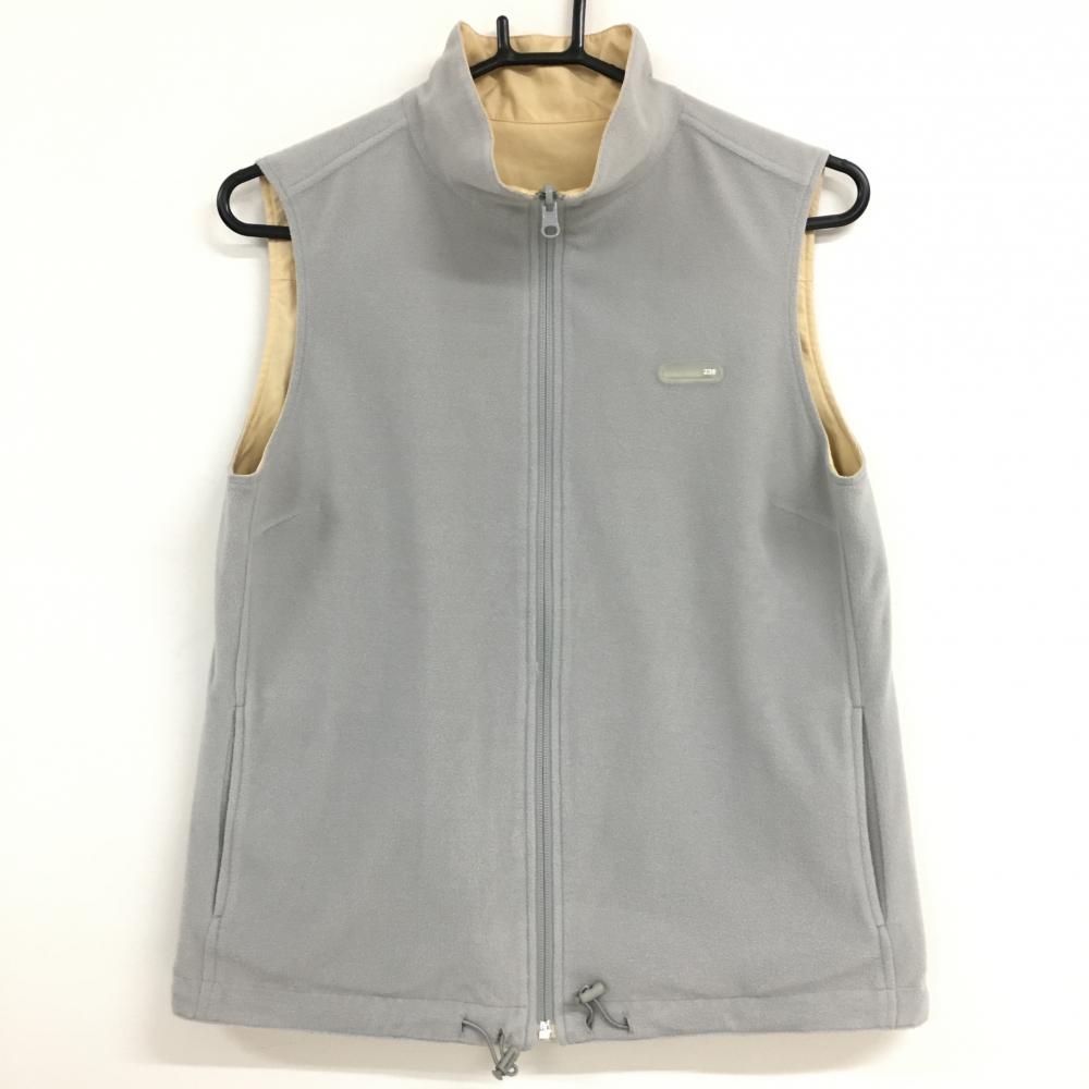 23 district sport reversible the best beige × gray one side fleece Zip pocket lady's I(M) Golf wear 23 district |20%OFF price 