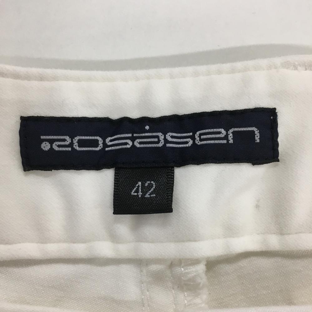 rosa-sen pants white sin pullback Logo lady's 42(XL) Golf wear Rosasen